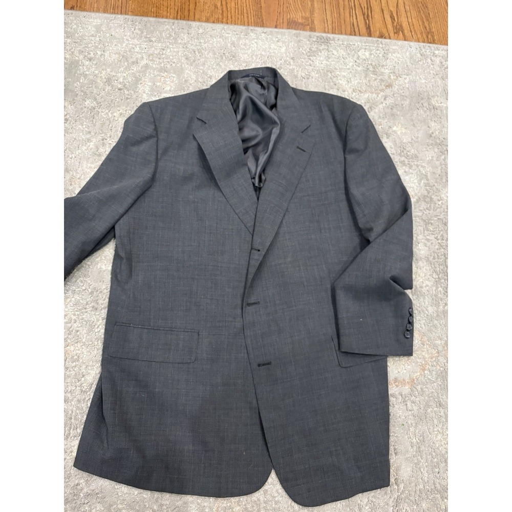 Brooks Brothers BrooksCool Gray Wool Blend Blazer Sport Coat 48R Mens